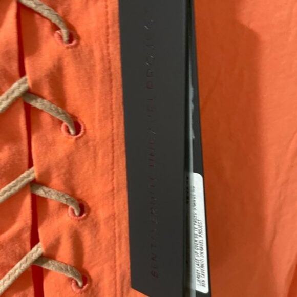 Orange Lace-Up Short Sleeve Tee - Picture 7 of 13